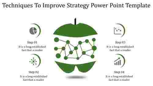 strategy power point template-Techniques To Improve Strategy Power Point Template-green